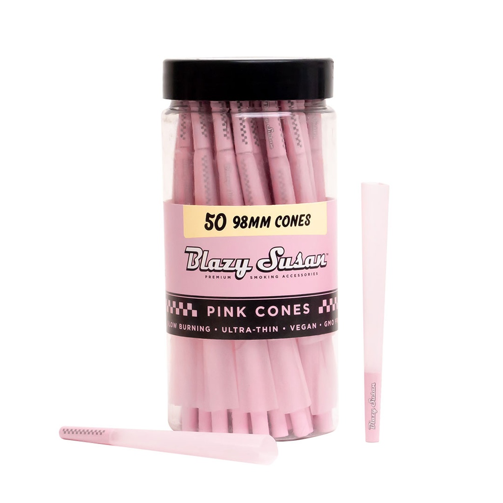 Blazy Susan 50 Pack 1 1/4 Cones Pink