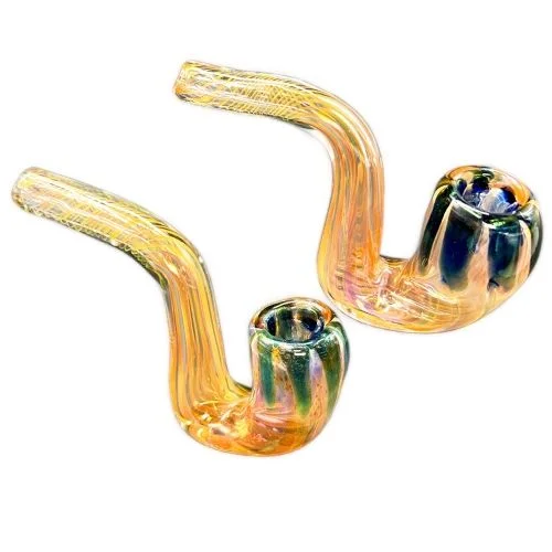 Gold Fumed 6in Stand Sherlock Hand Pipe