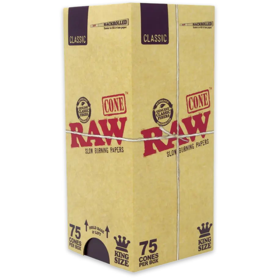 Raw Classic Cone King Size 75ct