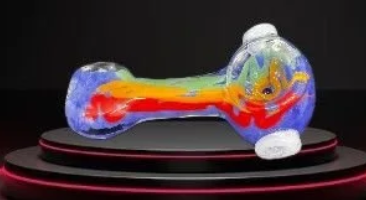 Snake Art And Frit Mini Hand Pipe