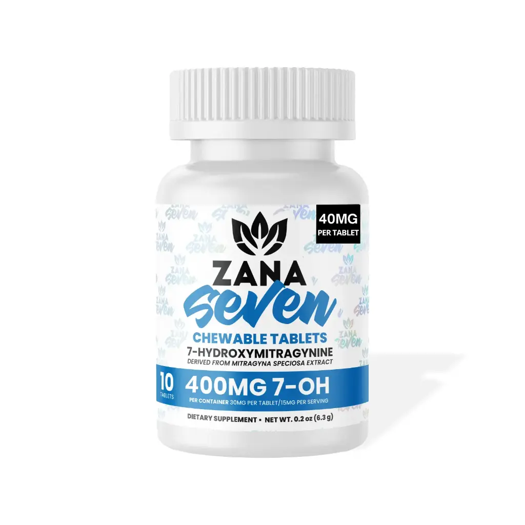 Zana Seven 7-OH Chewable Tablets With Premium Alkaloid Extract-400mg (10ct/40mg)
