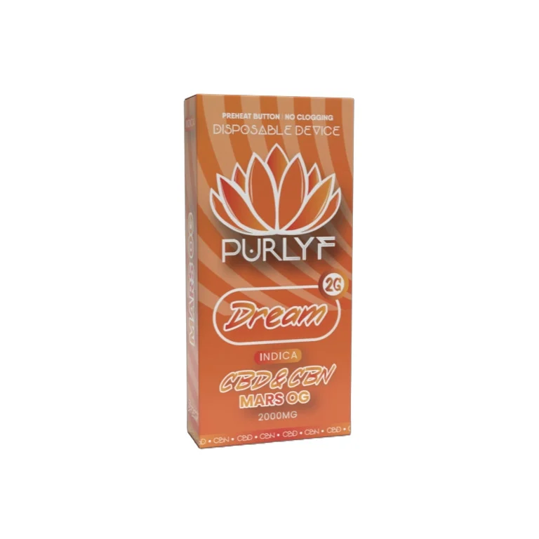 Purlyf 2g CBD/CBN Disposable Mars OG
