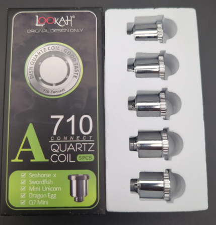 Lookah Seahorse 710 Dish Quartz Coil 5pc