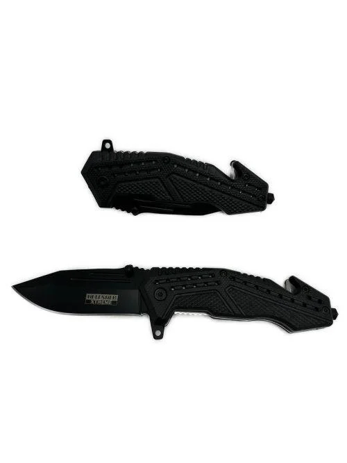 4.5" Black ABS Handle, Spring Assisted Knife