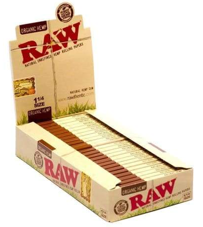 Raw Organic 1 1/14 Papers 24 Packs Per Box
