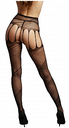 Shots Crotchless Cut-Out Pantyhouse Black