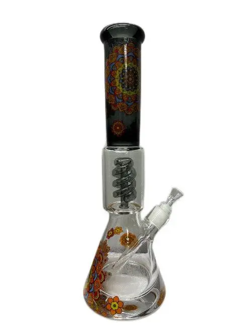 Flower Power Beaker Duel Chamber W/ Swirl Perk