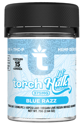 Torch Lil Hulk 375mg D9+THC-P Gummies