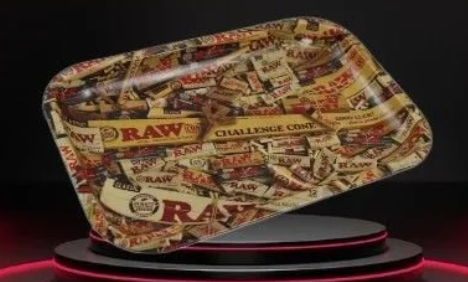 Raw large Mix Items Metal Rolling Tray