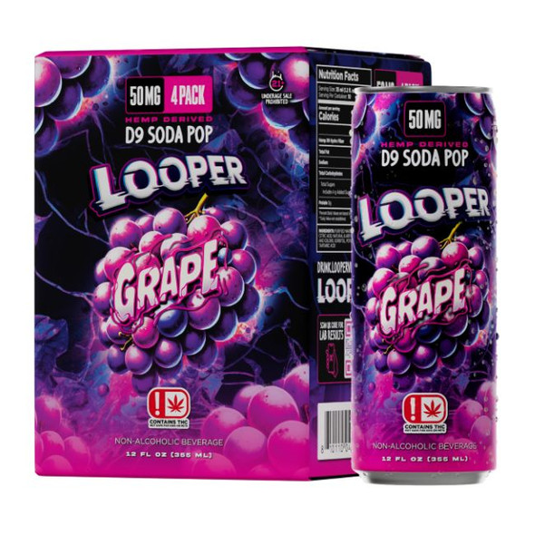 Looper Hemp Derived D9 Soda Pop 50mg