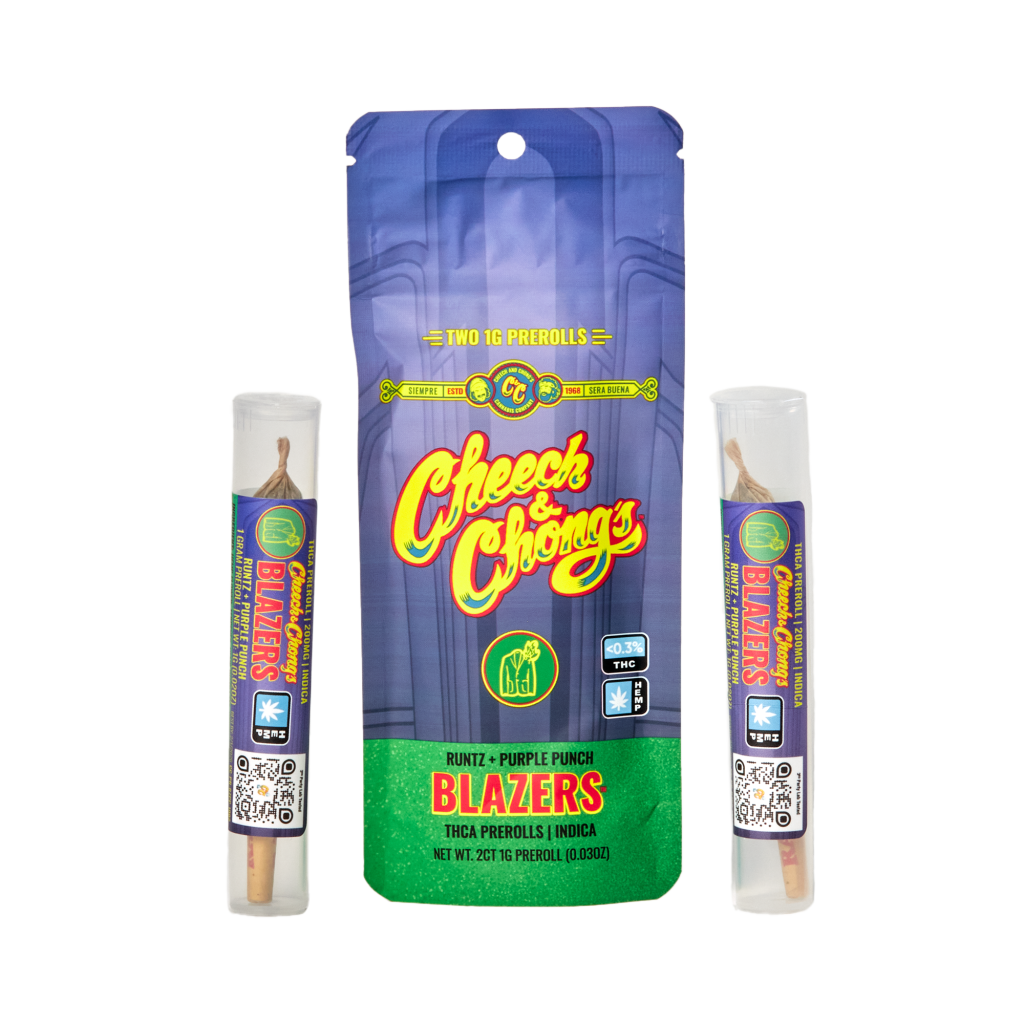 Cheech & Chongs Blazer THCA 1g 2ct Pre-Rolls