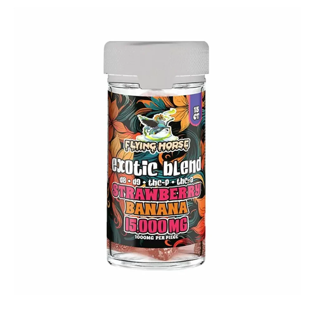 Flying Horse Gummies Exotic Blend 15000mg 15Ct/Jar