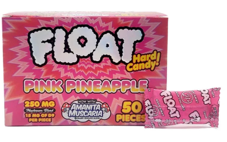 Float Mushroom Hard Candy 50pc Display