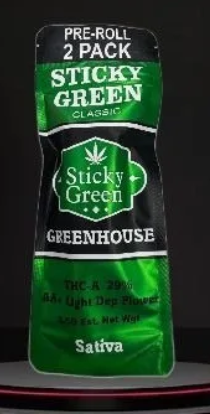 Sticky Green Green House Pre-Rolls 2ct