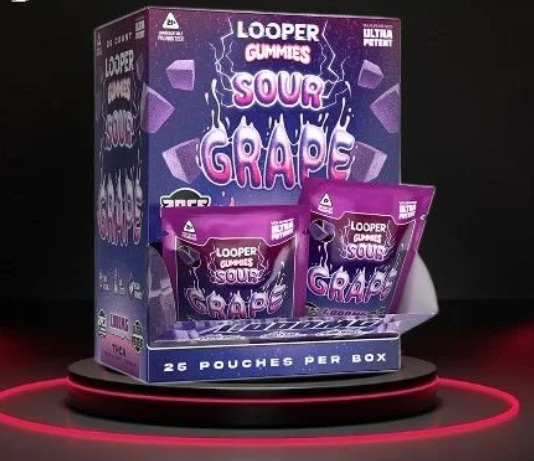 Looper THC-A Badder 2ct Gummies 25ct Display