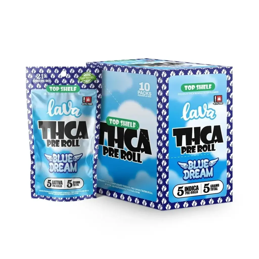 Lava Top Shelf THC-A 5gm 5ct/pk Pre-Rolls