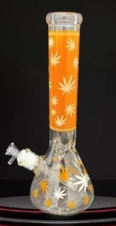 Beaker Bottom WP Thick Glass Flower Plant Decal