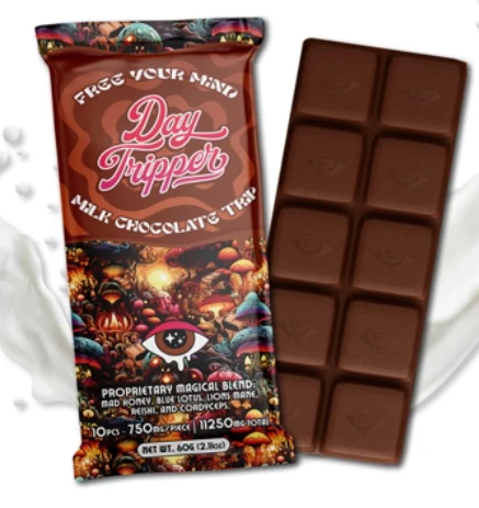 Day Tripper Milk Chocolate Trip 10000mg- 10pcs/bar