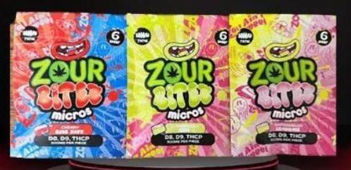 Zour Bites Micros D8 500mg Candy 6ct Display
