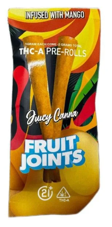 Juicy Canna Fruit Joints THC-A Pre-Rolls 1g 2ct