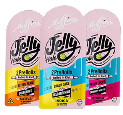 Muffins THC A Jelly Holes 2 Preroll