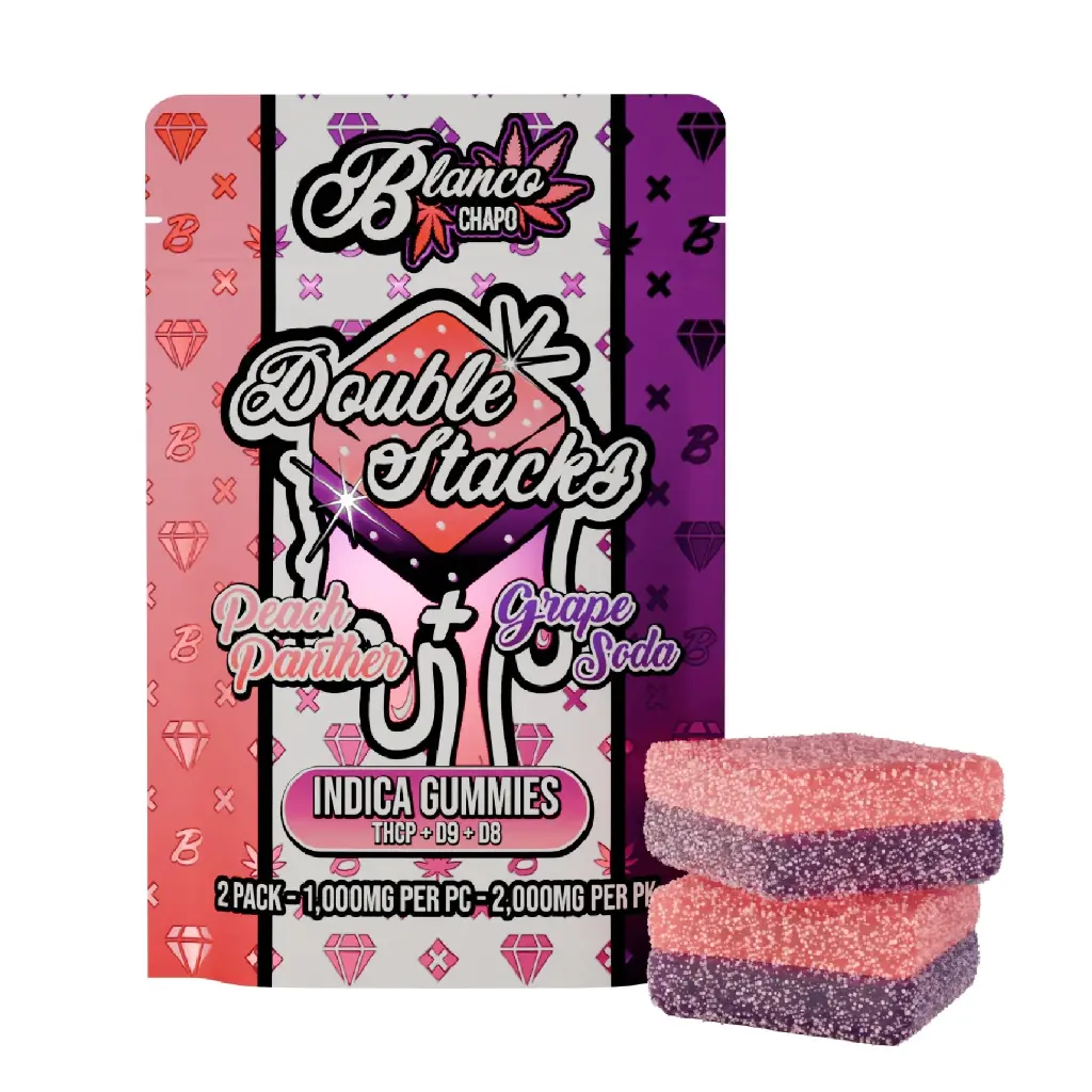 Blanco Chapo Double Stacks Gummies Δ-9 & Δ- 8 THCP 2000mg/30ct