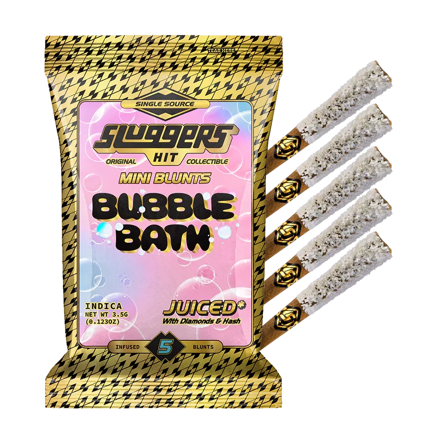 Sluggers Mini Blunts Juiced With Diamonds Joints 5ct/pk