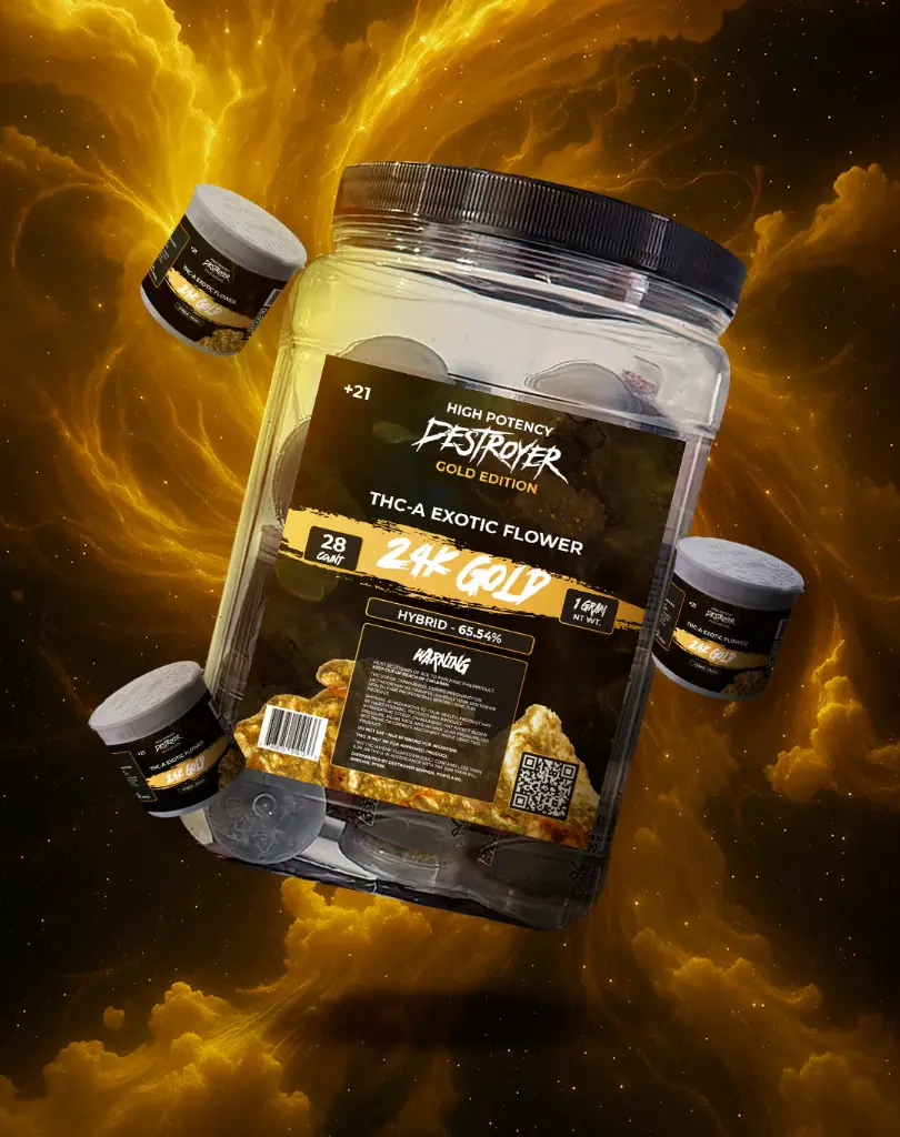 DESTROYER HIGH POTENCY EXOTIC THCA 1GM 28CT FLOWER JAR