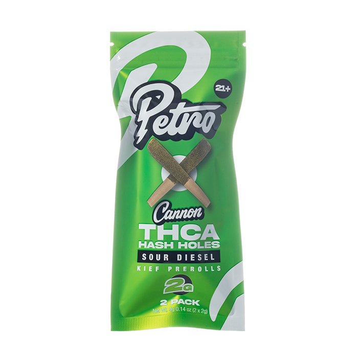 Petro Hashhole Cannon 2pk 2g Each Keif Coated Pre Rolls
