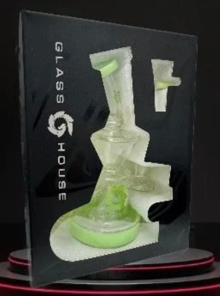 Glass House Slime Mini Recycler Waterpipe