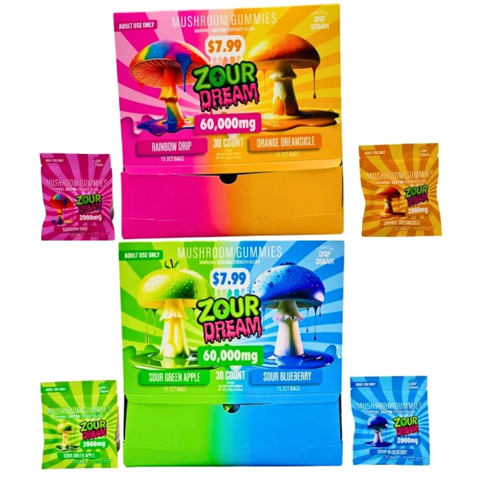 ZOUR DREAM MUSHROOM GUMMIES 2CT/PK 30CT BX