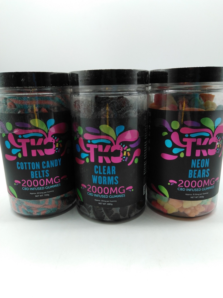 TKO CBD Gummies 2000MG - 795532234862