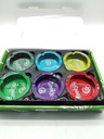 Glass Ashtray Graphic 6pk - 1001001315