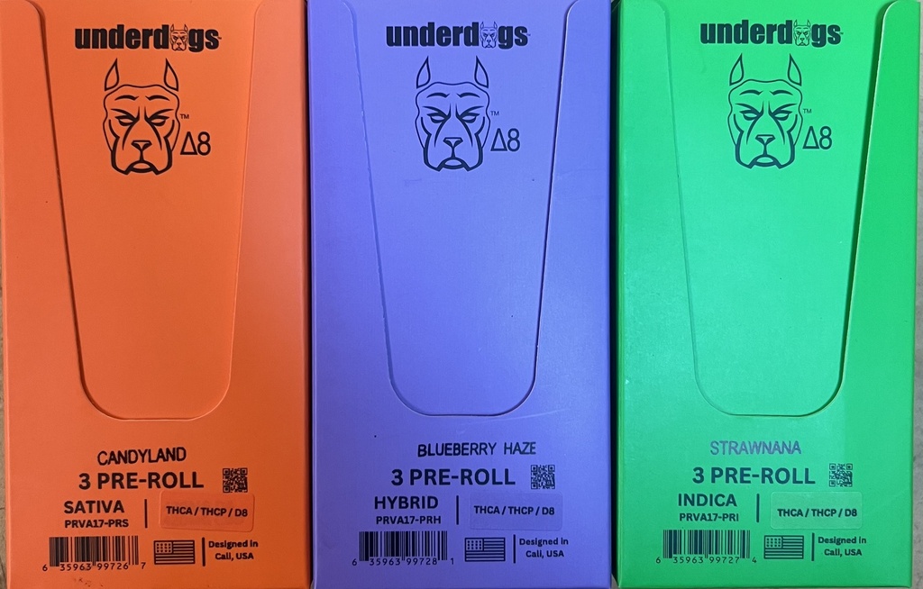 Underdog 3pk Pre Roll