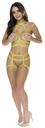 Magic Silk Cupless Choker Bra & Open Cage Short