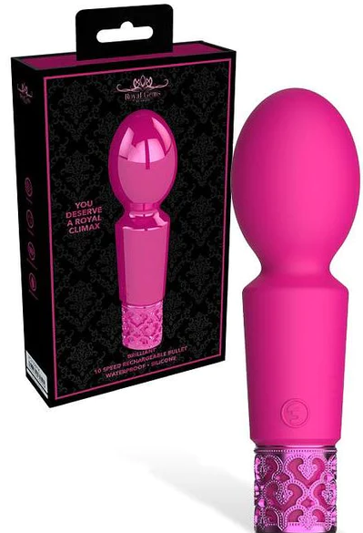 Royal Gems Brilliant Mini Wand 10 Speed Vibrator