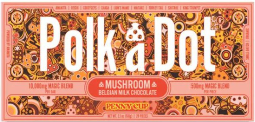 Polka Dot 10,000mg Magic Aminita Chocolate Bar
