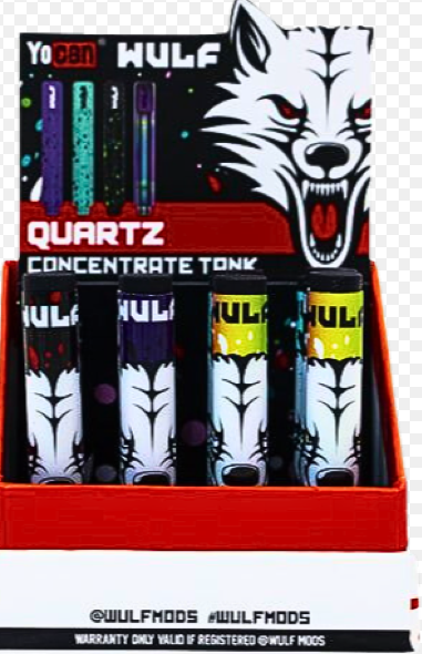 Yocan Wulf Quartz Concentrate Tank 12ct Display