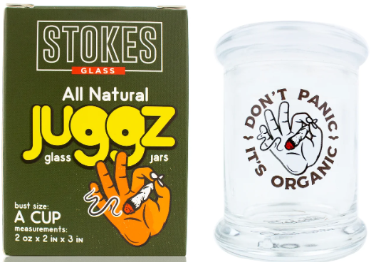 Stokes Juggz Glass Jars A Cup 2oz