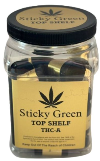 Sticky Green Top Shelf 20ct 1 Gram Bud Mix Blend