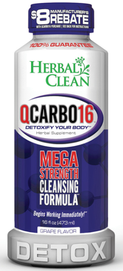 Detox Herbal Clean Qcarbo16 Mega Strength 16oz