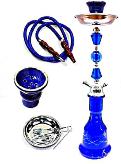 Zebra Crystal 28" 2 Hose Hookah