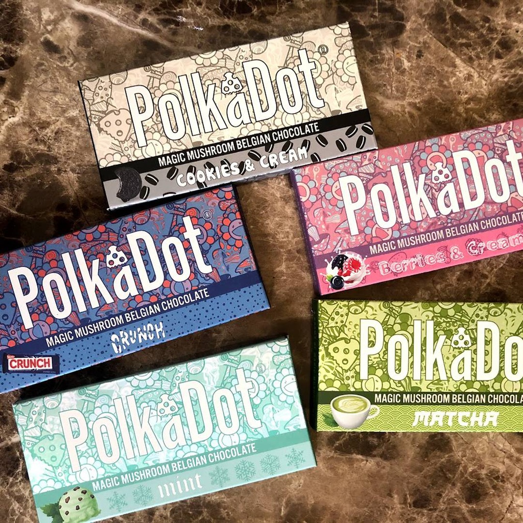 Polkadot Mushroom Belgian Chocolate 800mg Mix Flavors