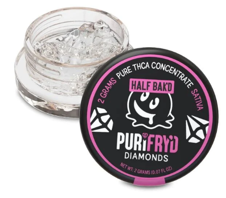 Half Bak'd Puri Fryd Diamonds THC-A Sauce 2 Grams