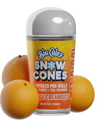Big Chief Snow Cones 5ct THCA Pre-Rolls