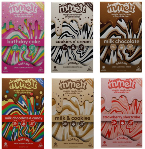 Mmelt Magic Mushroom Chocolate Bars