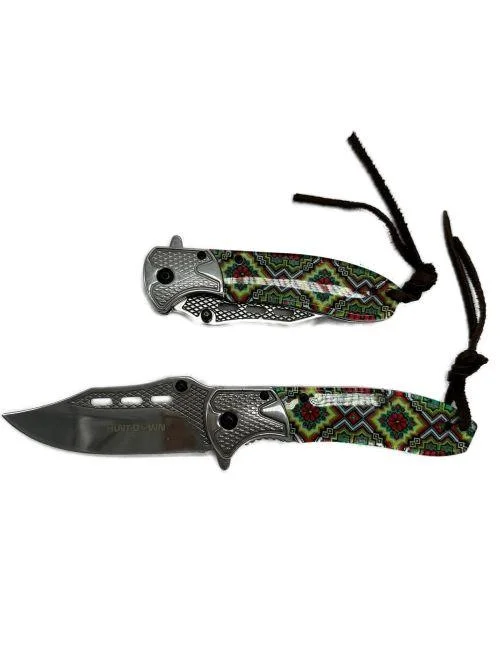 4.5" Closed F/K Satin Finish Blade & Bolster Special Pattern Handle Knife