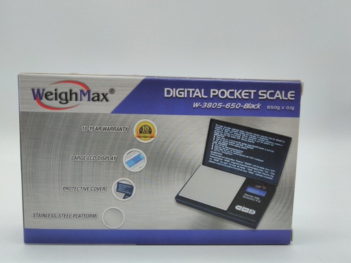 [692010050436] WM Scale 3805-650 blk - 692010050436