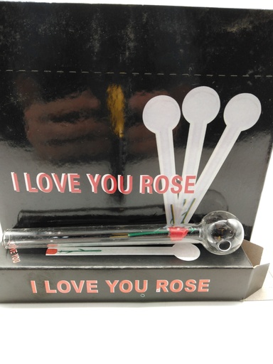 [10036882556196] 6" Oil Burner Rose In Box 24ct - 1001001275
