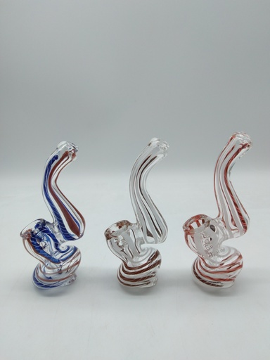 [1001001293] 5" Glass Assorted Small Bubbler - 1001001293